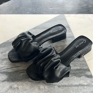 Black Slide Sandal